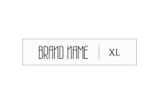 Brand name textile labels Model TL-M23