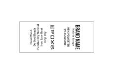Laundry care textile labels Model TC-M25