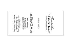 Laundry care textile labels Model TC-M338