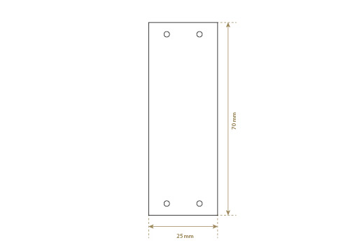 Artificial leather label Model EP-M119