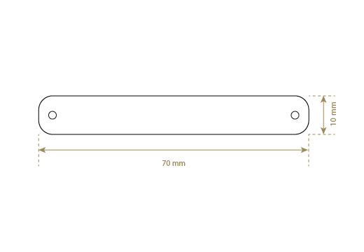Imitation leather label Model EP-M130