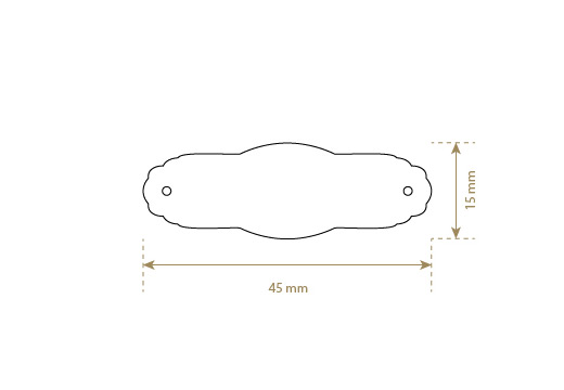 Genuine leather label Model EP-M15
