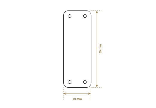 Faux leather label Model EP-M159