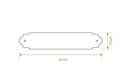 Genuine leather label Model EP-M16