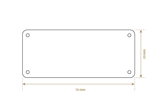 Faux leather label Model EP-M164