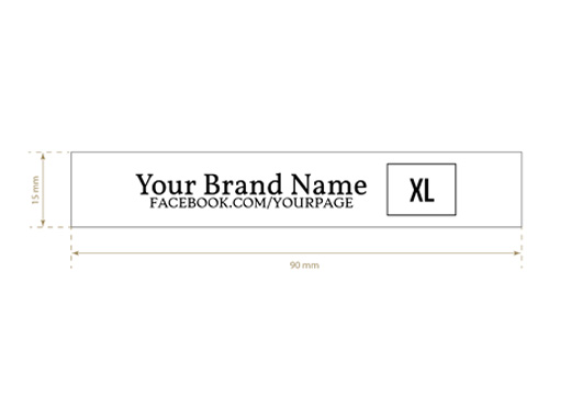 Printed fabric label Fad Style Model TL-M22