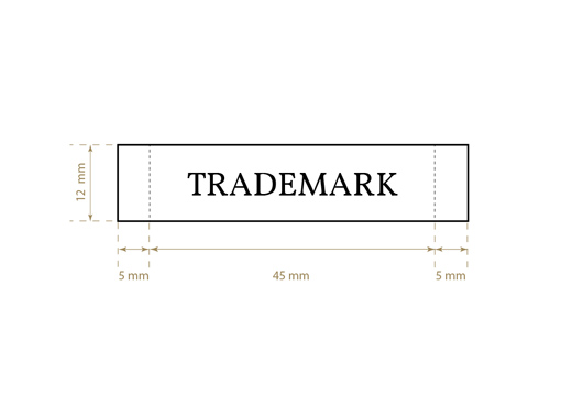 Brand name woven label Model WL-M16