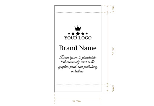Woven labels Noble Style Model WL-M77
